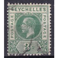 80.BrKSe. Великобритания. Колонии. Сейшельские острова. Георг V. Стандарт. 3C. 1912 г. Mi.#64.