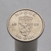 Норвегия 50 оре 1955
