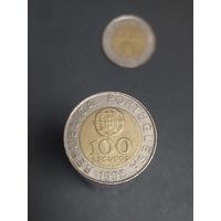 100 эскудо Португалия 1998 года  лот 40