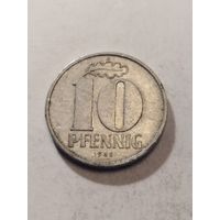 ГДР 10 пфенинг 1965