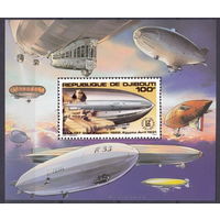 1980 Джибути АВИАЦИЯ Цеппелин MNH