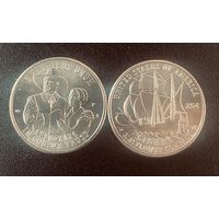США 25 центов 2026 250 лет Независимости 175 лет Мэйфлауэрского договора двор P UNC