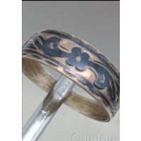 Серебрянное кольцо. Кольцо серебро 875 пробы.