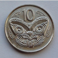 Новая Зеландия 10 центов. 1988 г.
