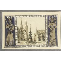 Нодгельд 50 пфеннигов 1921 год. Брауншвейг. Веймарская республика