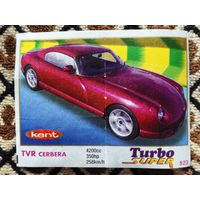 Вкладыш Turbo (Турбо) Super (серия 471-540, Супер), номер 523, TVR Cerbera. Возможен небольшой торг.