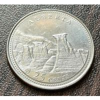 Канада 25 центов, 1992 Альберта    ( 1-5-2 )