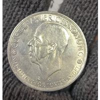 С рубля без мц! 5 крон 1935 Швеция крупное серебро! Яркая! Нечастая!