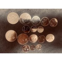Эквадор НАБОР 8 монет 5,10,25,50 сентаво 2023-2024 Выдающиеся личности футбол UNC