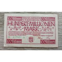 Werty71 Германия 100000000 марок 1923 100 миллионов банкнота Дармштадт