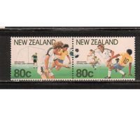 Новая Зеландия-1991, (Мих.1158-1159)  **  , Спорт, Футбол, (полная серия)
