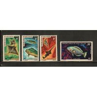 Афар и Исса-1971(Мих.52-55),  **,    Морская Фауна ,Рыбы(полная серия)