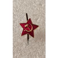 Кокарда звездочка звезда маленькая, 200 лотов с 1 рубля,5 дней!
