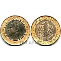 Турция 1 лира 2009, 2011, 2020 - на выбор