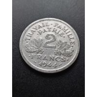 Франция 2 франка 1944 г.