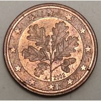 Германия 5 евроцентов, 2002  "A" (1-6-89)