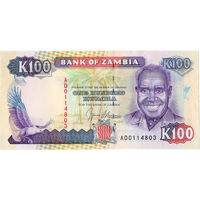 Замбия, 100 квача, 1991 г., UNC