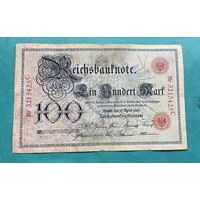 Германия 100 марок 1903 год / номер красный