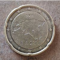 Эстония 20 евроцентов 2011 г., KM# 65