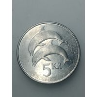Исландия 5 крон  1999 года .