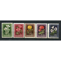 Венгрия - 1950 - Цветы - [Mi. 1112-1116] - полная серия - 5 марок. MLH.  (Лот 71HS)-TG3P12