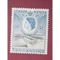 Кения Уганда Таньганика ** омнибус Королевский визит 1954  без наклеек и их следов полная серия