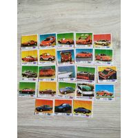 Вкладыши Ото Мото. 23 штуки, с рубля, без МЦ.