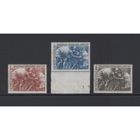 Ватикан 1964** 100 лет "Красному Кресту" серия Mi#459-461