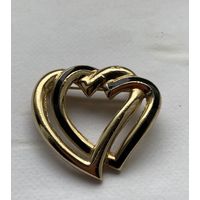 Брошь Сердце Christian Dior клеймо Франция 70-е Редкость