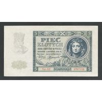 Польша 5 злотых 1941 года. Тип Р-101. Состояние XF