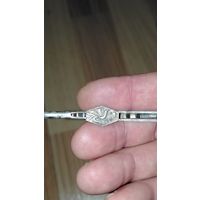 Зажим на галстук серебро 875пр