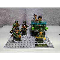 Лего человечки фигурки солдатики солдат набор машинка игрушка lego аналог Enlighten