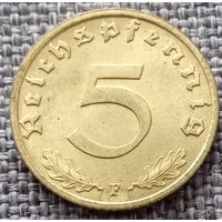 5 рейхспфеннигов 1939 F Unc