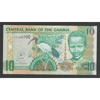 Гамбия 10 даласи 2013 года. Тип Р-26с. Состояние UNC