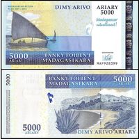 Мадагаскар 5000 ариари образца 2008(2012)года юбилейная p94
