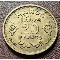 Марокко 20 франков, 1952    ( 2-8-1 )
