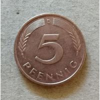 Германия 5 пфеннигов "D" Мюнхен, 1989 год, KM# 107. ю