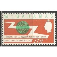 Багамы. 100 лет Международному Союзу электросвязи. 1965г. Mi#224.