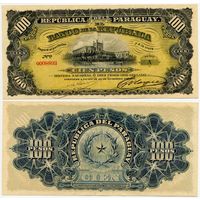 Парагвай. 100 песо (образца 1907 года, P159, UNC)