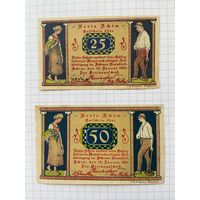 Нотгельд 25-50 пфеннигов Германия Ахен-0101