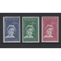 Марокко 1959** Принцесса Марокко Лалла Амина - дочь короля Мухаммеда V / Princess Lalla Amina of Morocco Mi#442-444