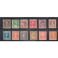 США-1932, (Скотт.704-715), * ( 2 м - **)  , 200-год. Вашингтона, Живопись(полная серия)