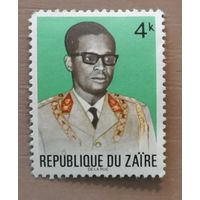 Марка Заир, Конго, президент Жозеф Мобуту, 1973 г.,