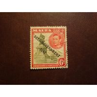 Британская Мальта 1948 г.Памятник великому магистру Антониу Мануэлю де Вильене.Восстановление самоуправления ./43а/