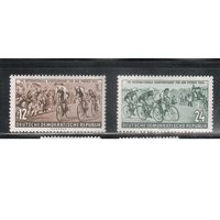 ГДР-1954(Мих.426-429)  *  ,  Спорт, Велосипеды, Велоспорт, (полная серия)