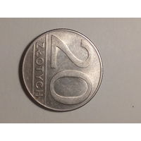 20 злотых Польша  1989 год