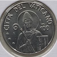 Ватикан 100 лир 1990 г. В холдере