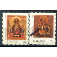 Канада - 1988г. - иконы - 2 марки - гашёные. #3-WB-96-B-1