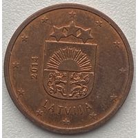 Латвия 5 евроцентов 2014 г.