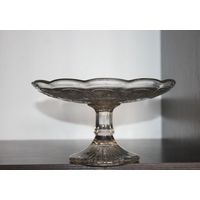 Стеклянная конфетница, из СССР.
